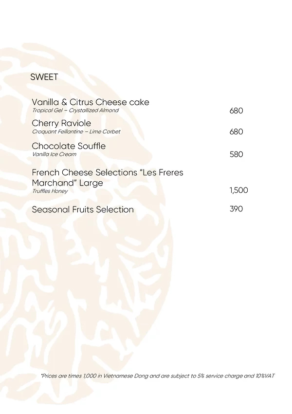 nhà hàng truffle menu