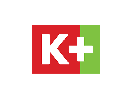 K+ logo vector
