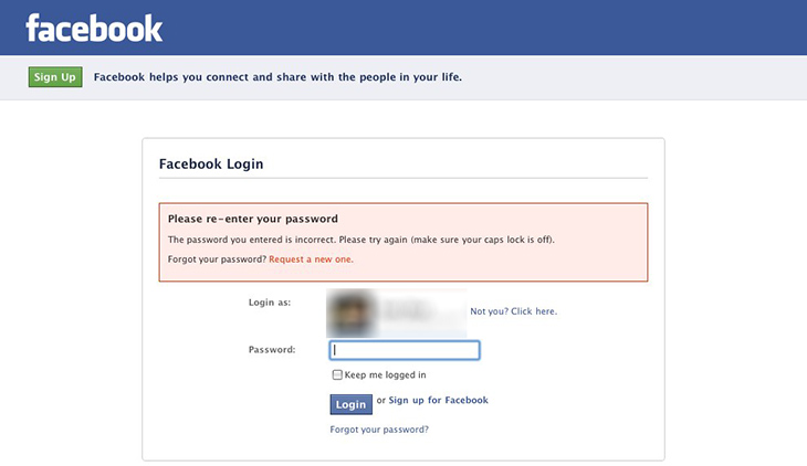 1 Nguyên nhân không thể nào đăng nhập được vào Facebook?