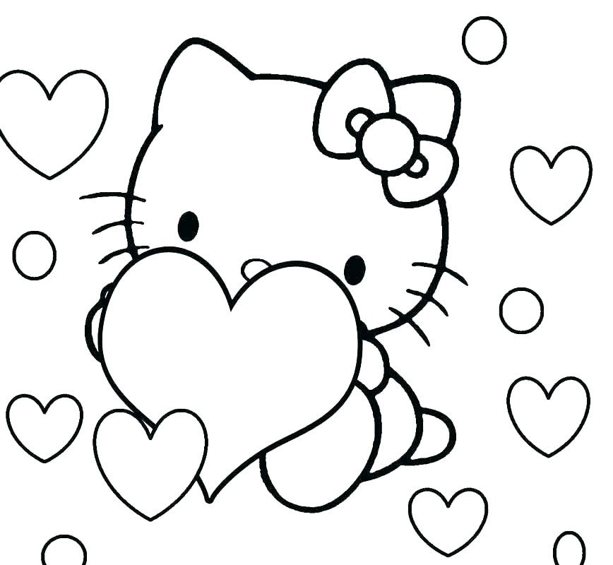 mèo kitty trái tim xinh đẹp