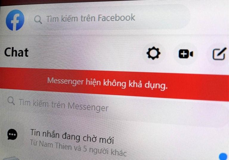 facebook messenger bị lỗi
