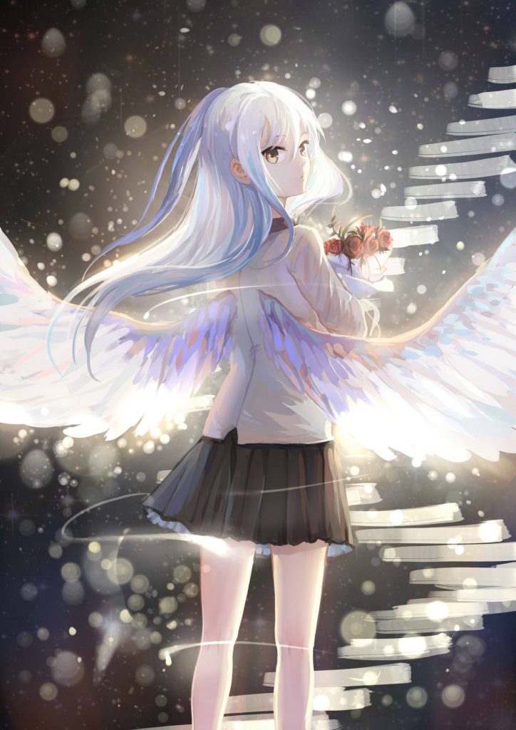 hình nền Anime thiên thần đẹp cho dế yêu
