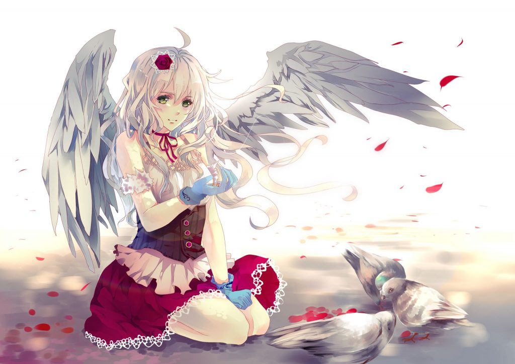 hình nền Anime thiên thần đẹp cho pc gaming