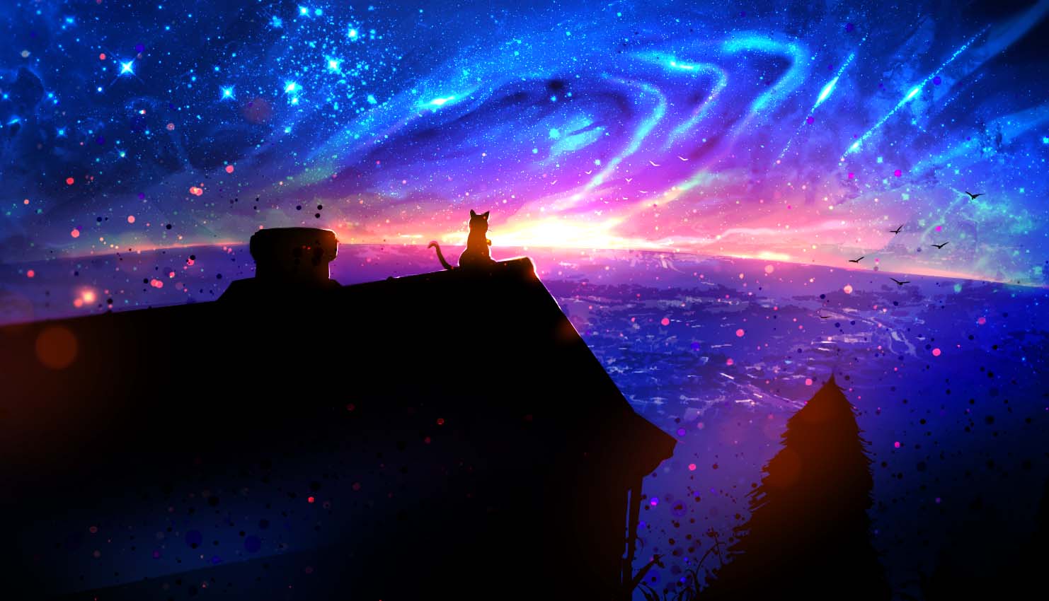 Anime Galaxy Wallpapers  Top Free Anime Galaxy Backgrounds   WallpaperAccess