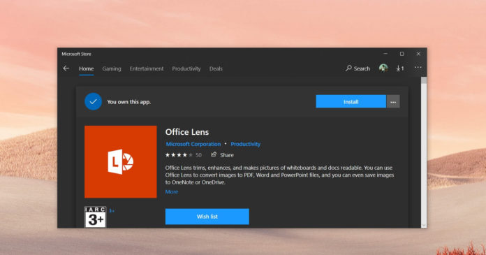 Ông lớn Microsoft Store thông báo chính thức ngừng hỗ trợ phần mềm Office Lens